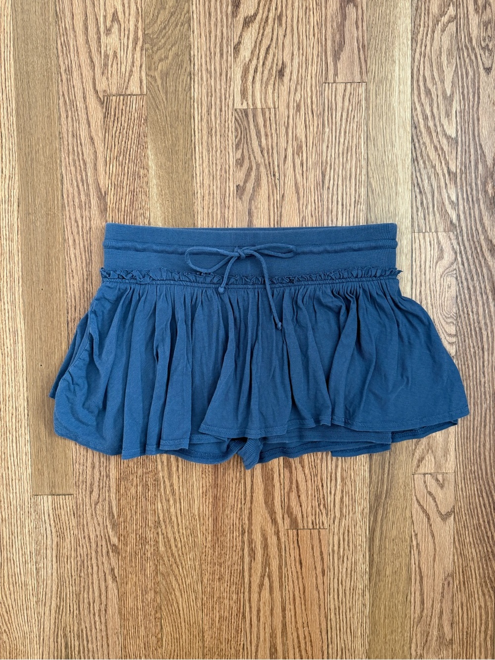 Free People free-est Georgie Navy Blue Mini Skort Size Medium